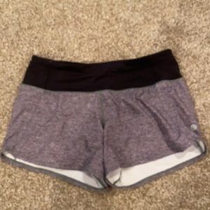 size 4 lululemon gray tracker shorts